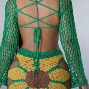 Crochet Comfortable Flower Skirt (Skirt Only)